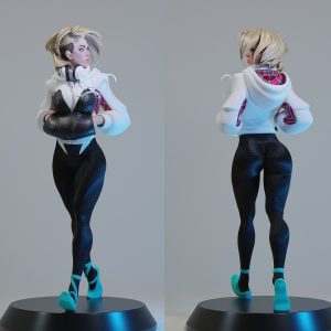 White Spider Gwen 3D Model